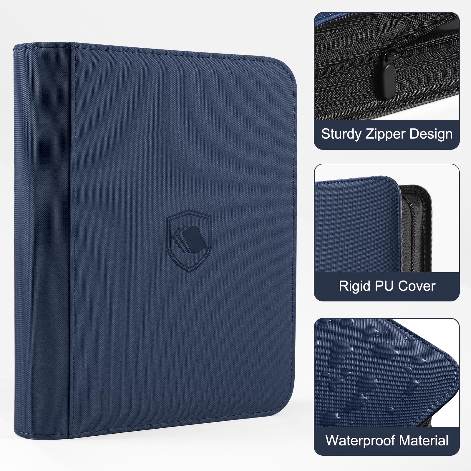 Pemocyny sleeves and toploaders stacked to show quantity and immediate protection benefits