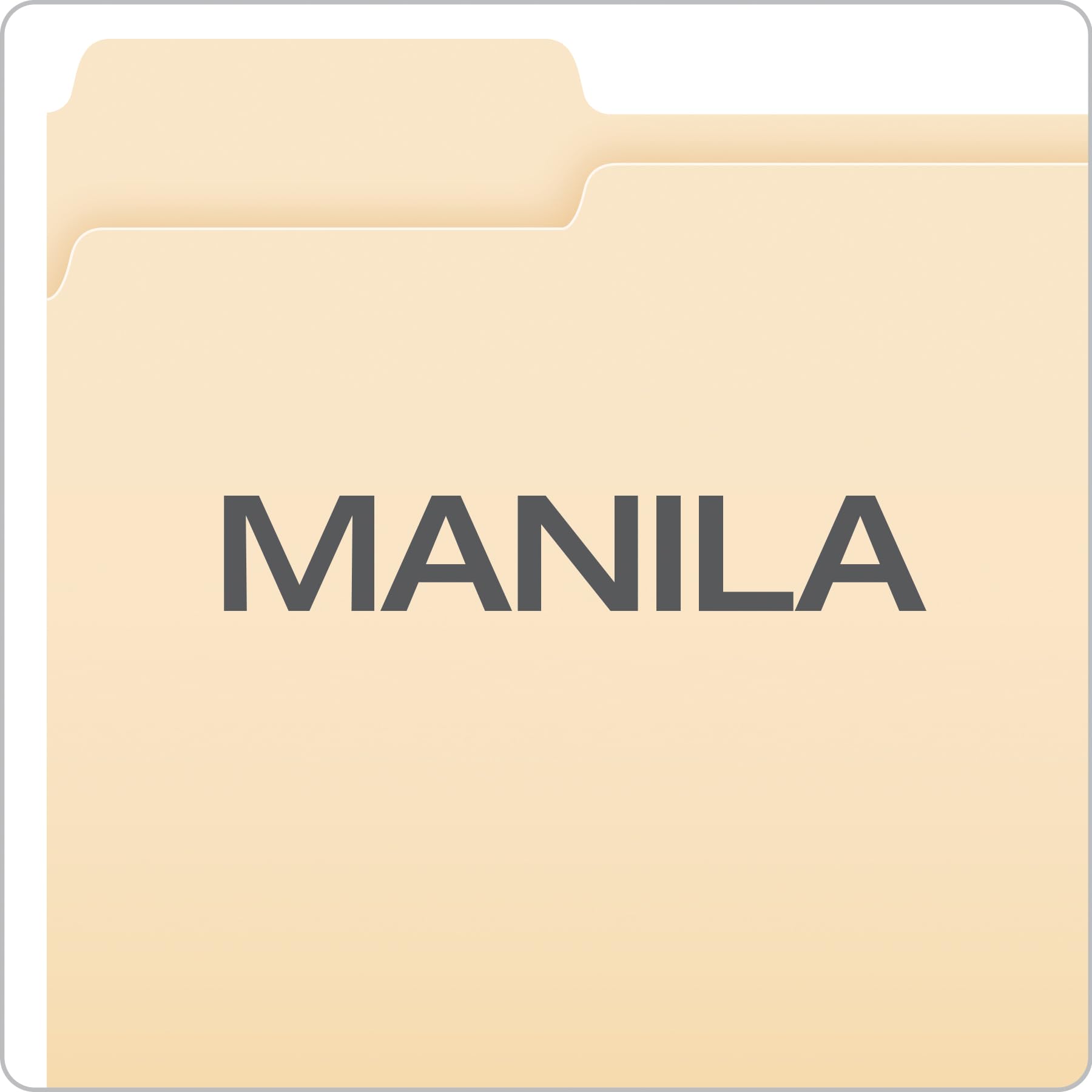 Pendaflex bottom scoreline detail allowing folder expansion as documents add up