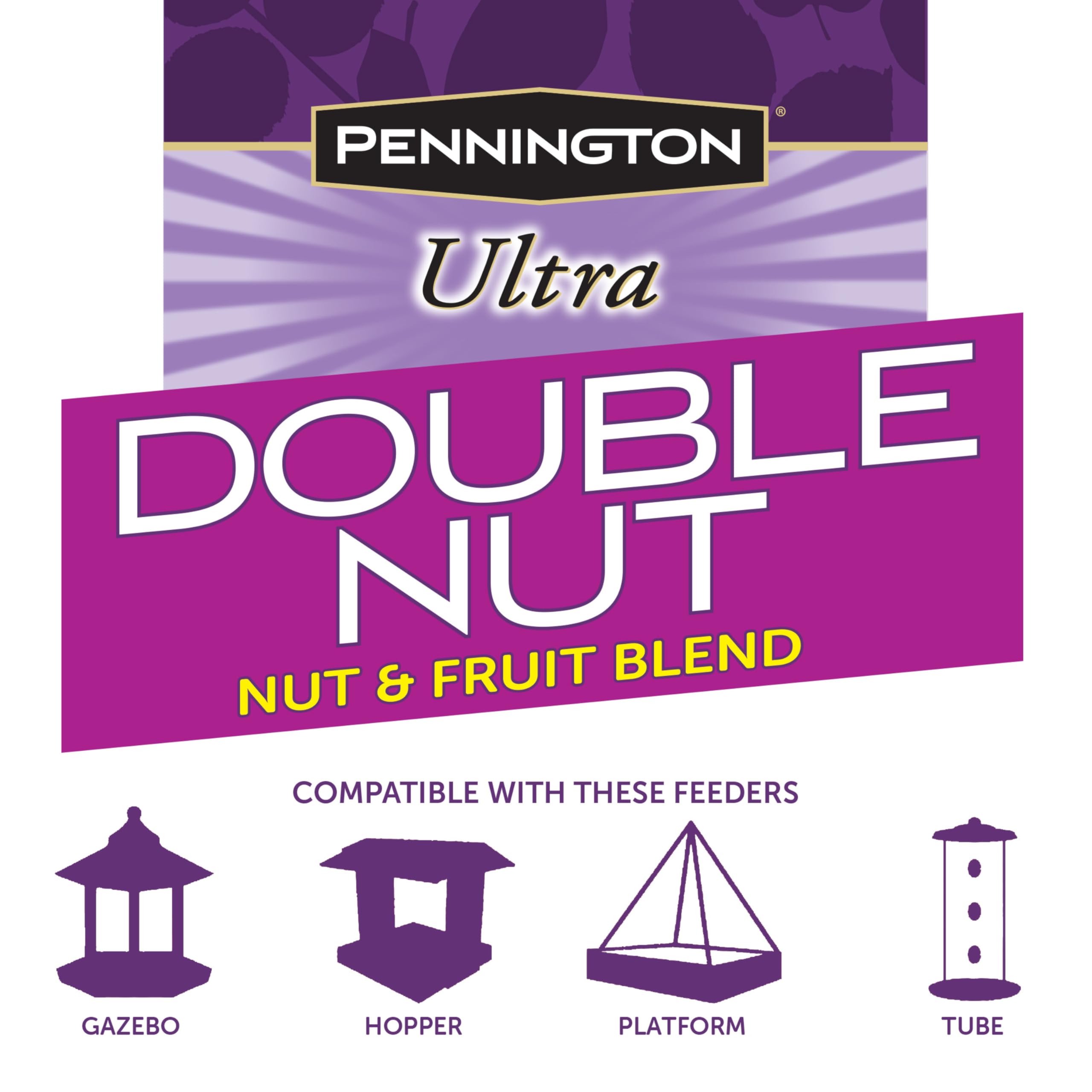 Pennington blend in a platform feeder with birds feeding, encourages visits