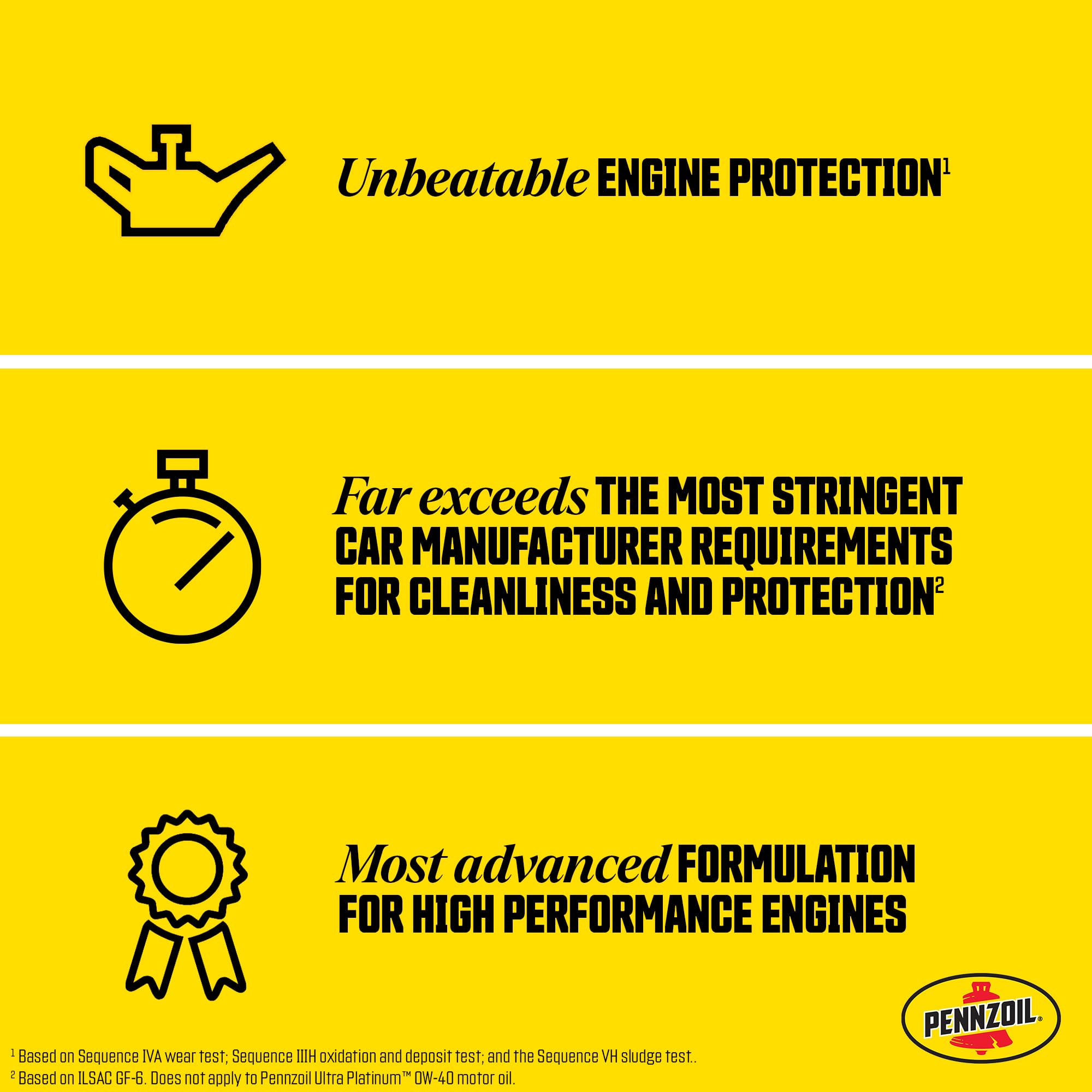 Pennzoil Ultra Platinum close-up of oil texture highlighting clean formulation