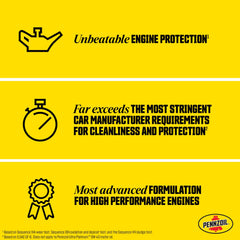 Pennzoil Ultra Platinum close-up of oil texture highlighting clean formulation