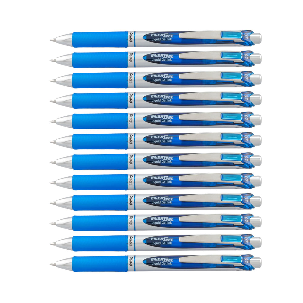 Pentel EnerGel RTX front box showing 12 pens and brand, perfect for stocking up