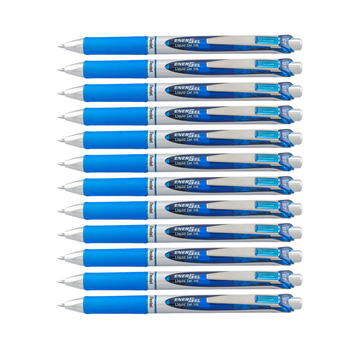 Pentel EnerGel RTX front box showing 12 pens and brand, perfect for stocking up