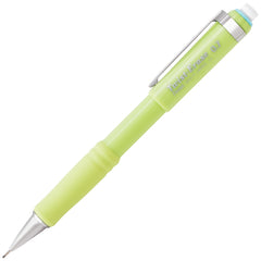 Pentel Twist-Erase III grip close-up highlighting latex-free comfort and control