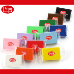 Pepy Plastilina top-down color array showing all 12 shades for mixing ideas