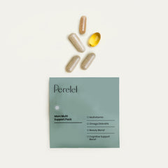 Powder and capsule detail from Perelel for collagen and nutrients