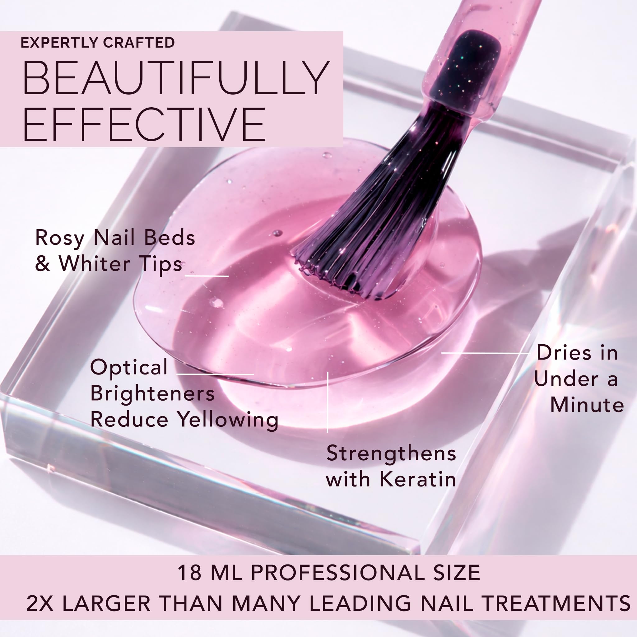 Perfect Formula application on fingernails demonstrating fast, even coverage benefit