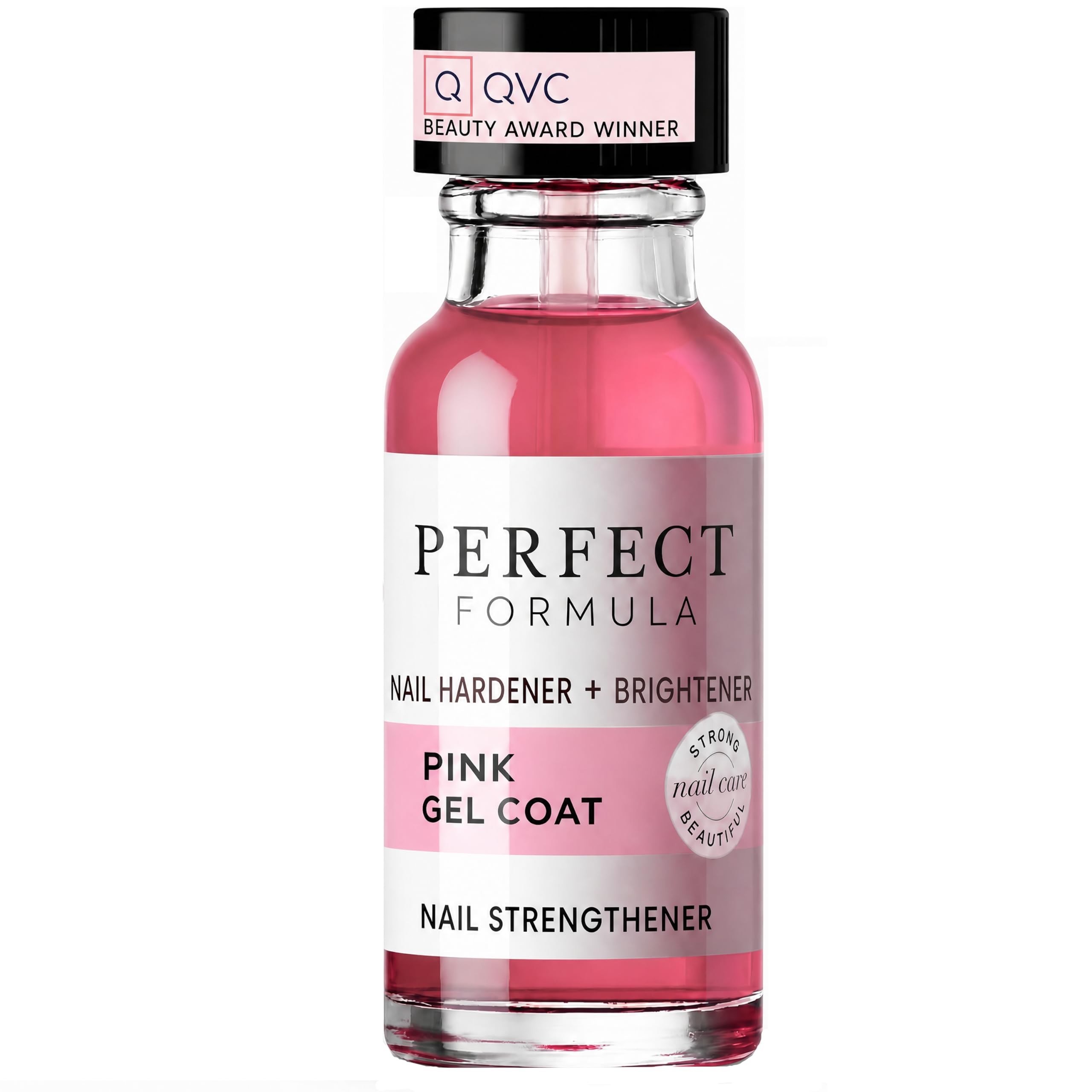Perfect Formula front packaging showing pink gel coat and glossy finish benefit