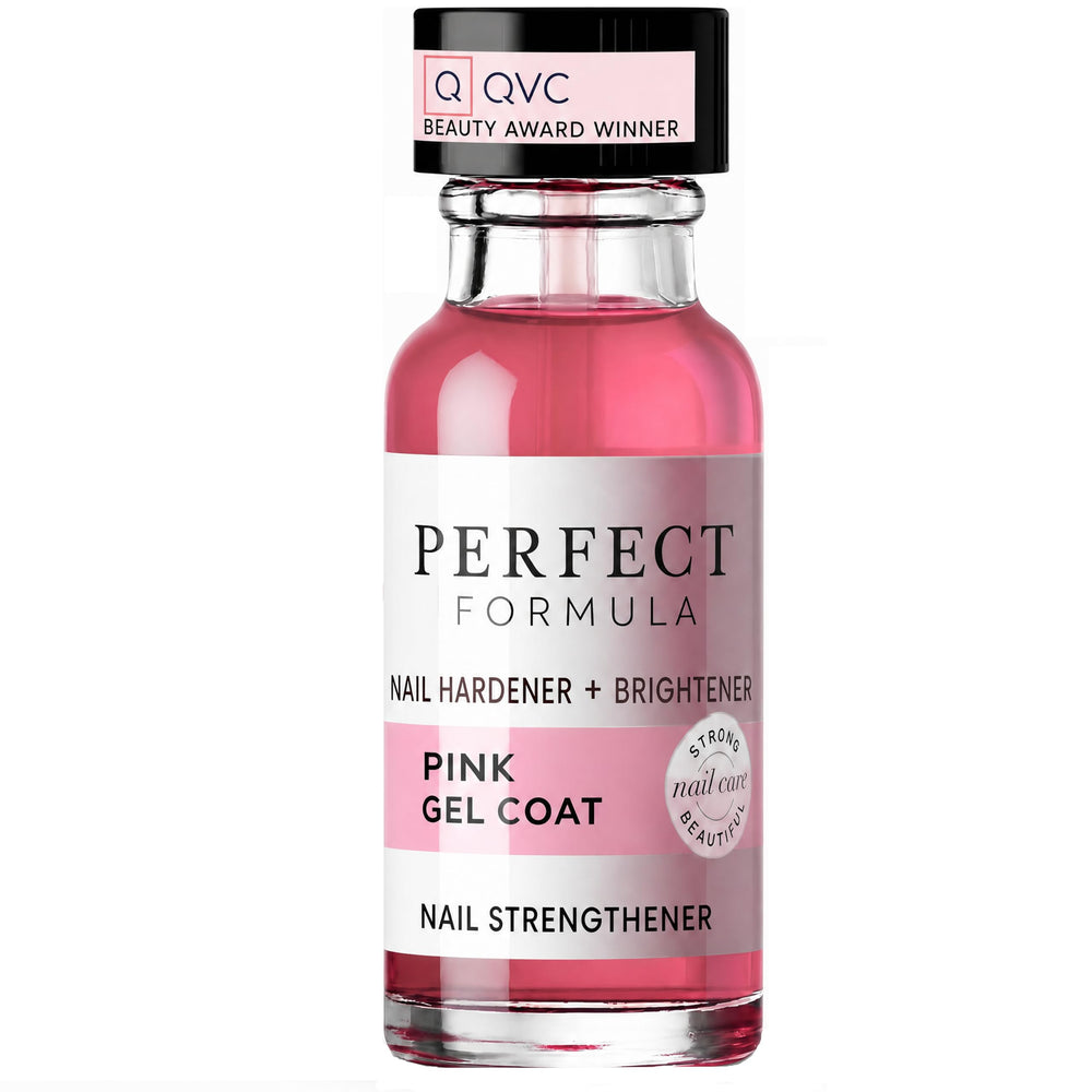 Perfect Formula front packaging showing pink gel coat and glossy finish benefit
