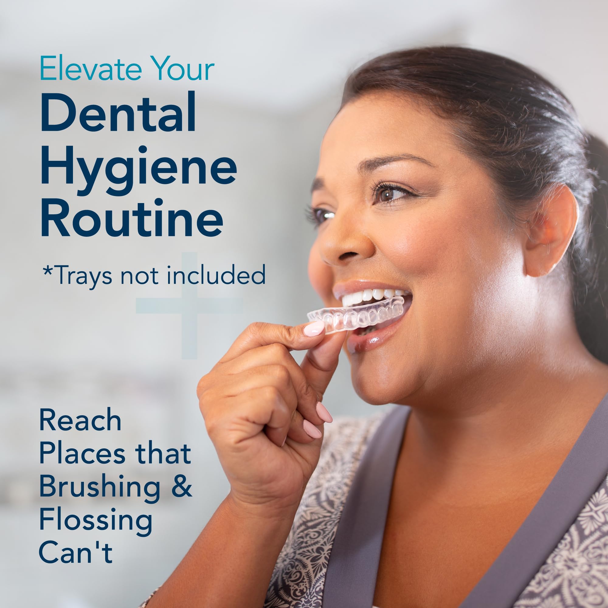 Perio Protect periogelx clinician holding tray in dental office showing professional recommended use