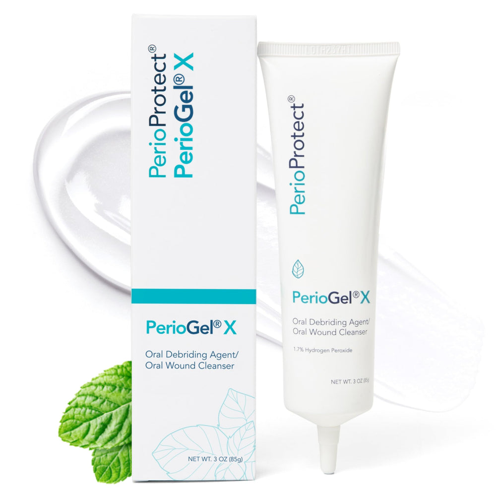 Perio Protect periogelx front packaging showing recognizable brand and clear product benefit
