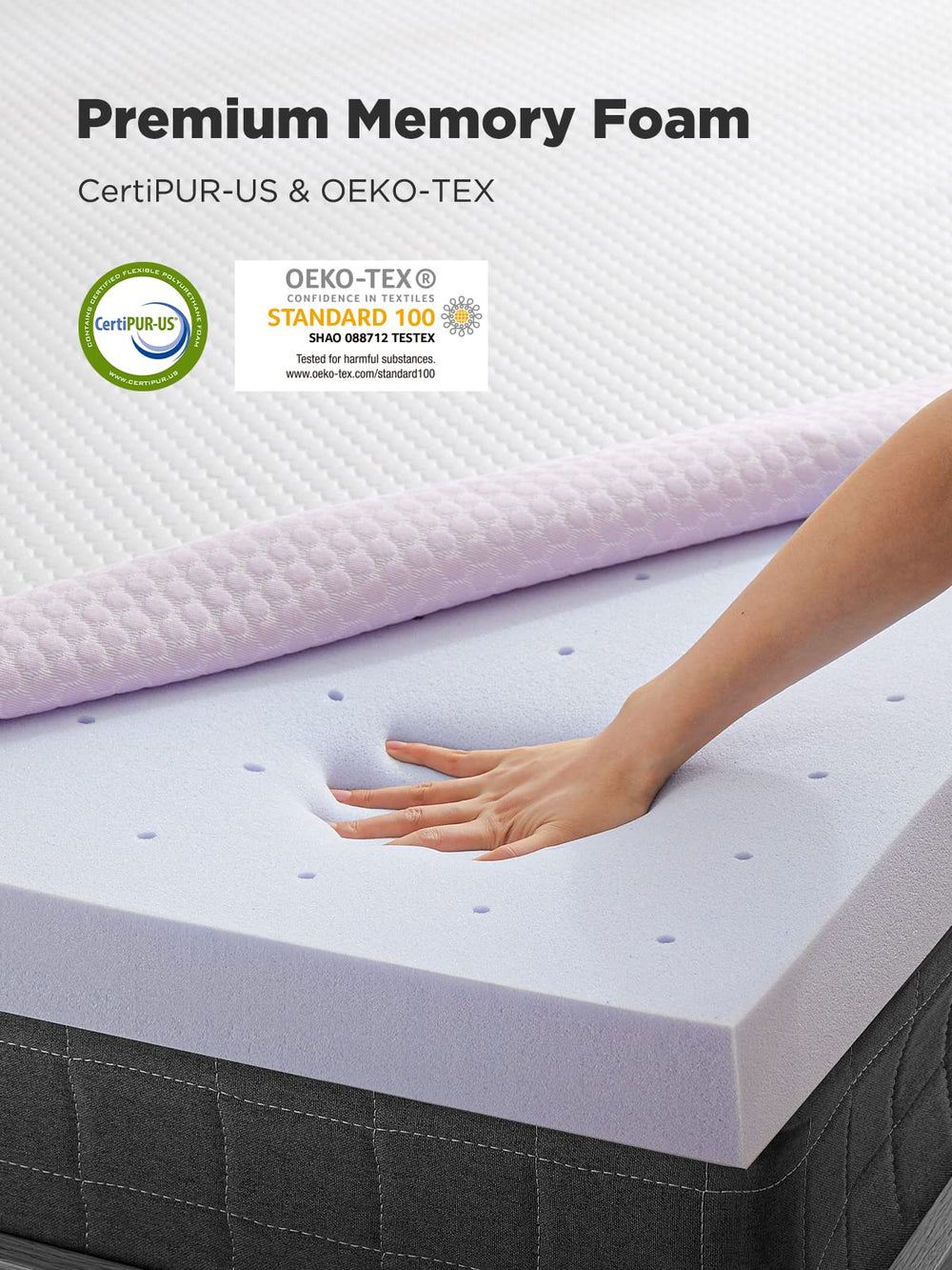 PERLECARE close-up of removable cover fabric highlighting durable breathable texture