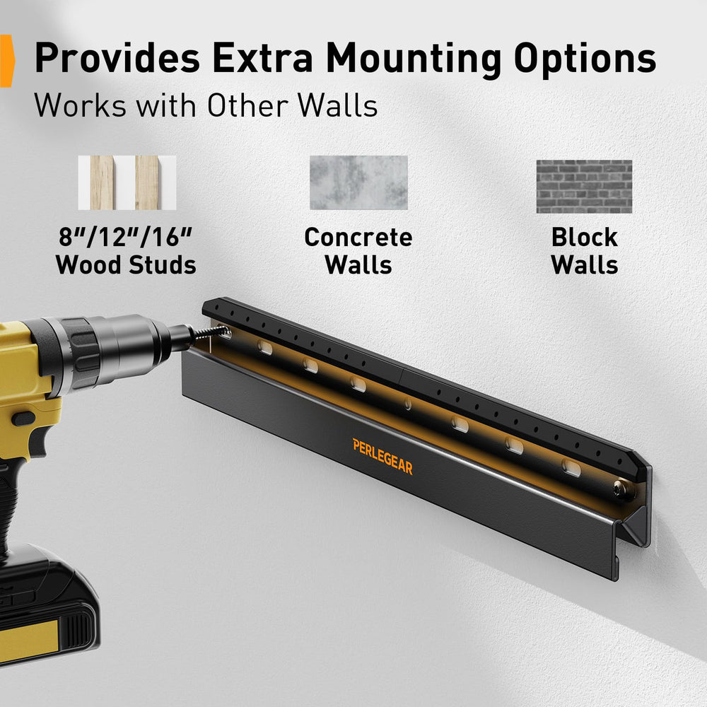 Perlegear included hardware and drilling template for quick installation