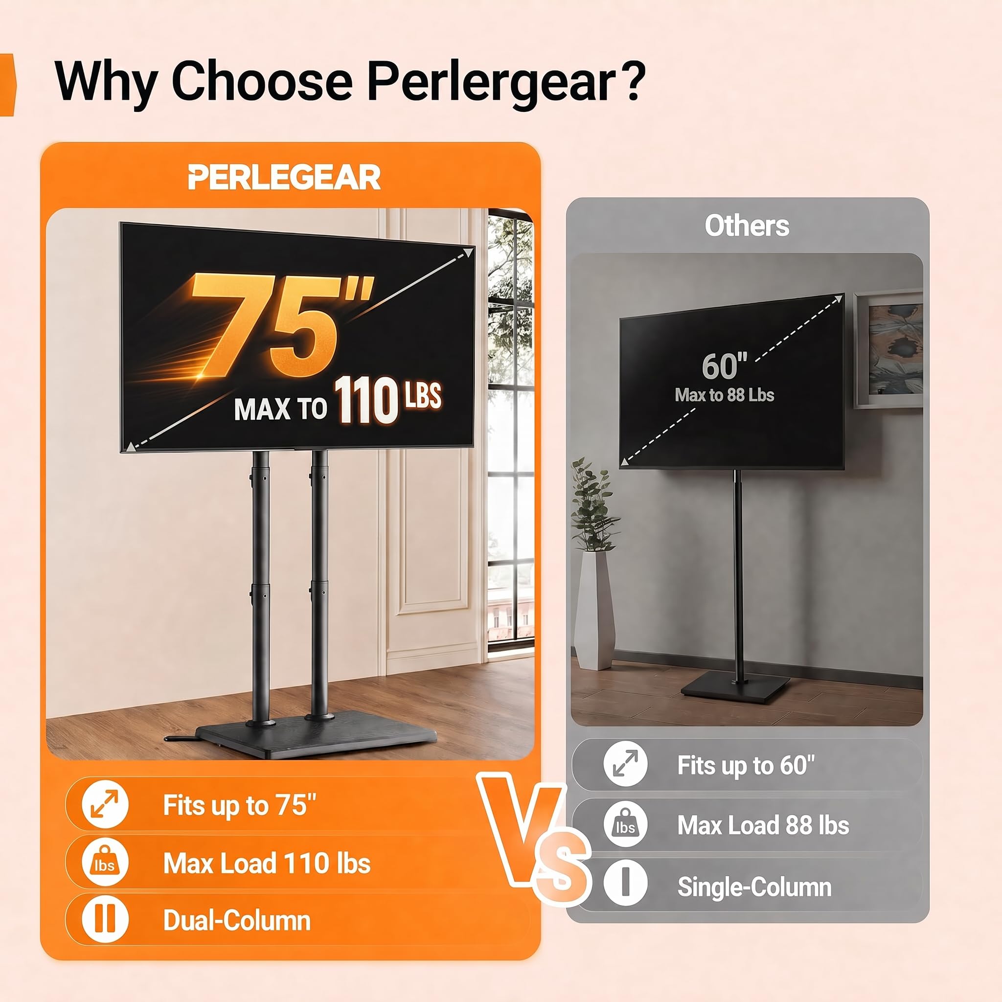 Perlegear height adjustment mechanism showing precise positioning benefit