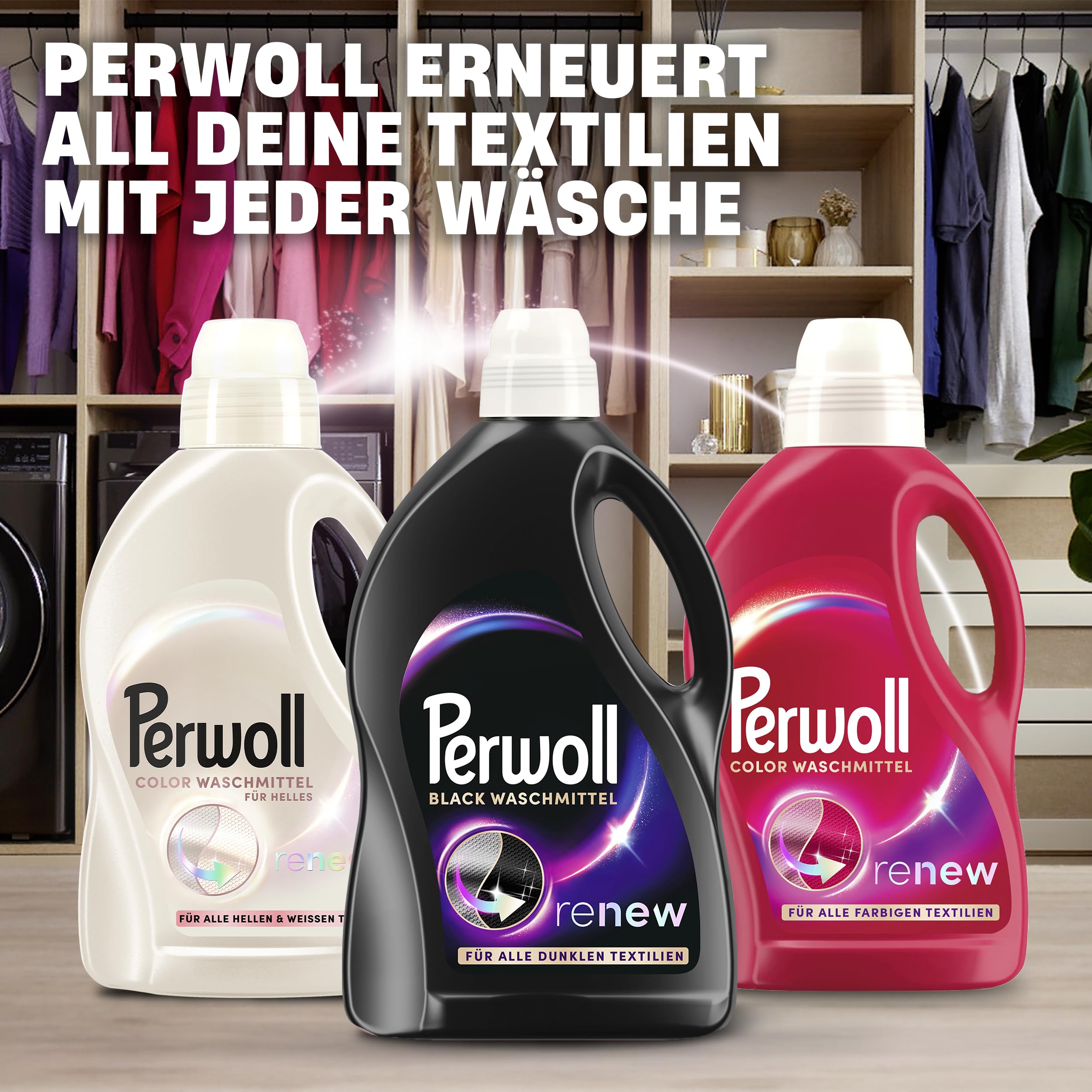 Perwoll black cap measuring dosage to prevent overdosing and waste