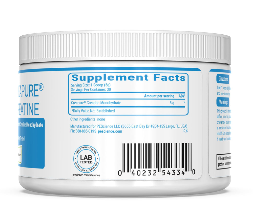 PEScience TruCreatine+ added to a smoothie showing unflavored mixing versatility