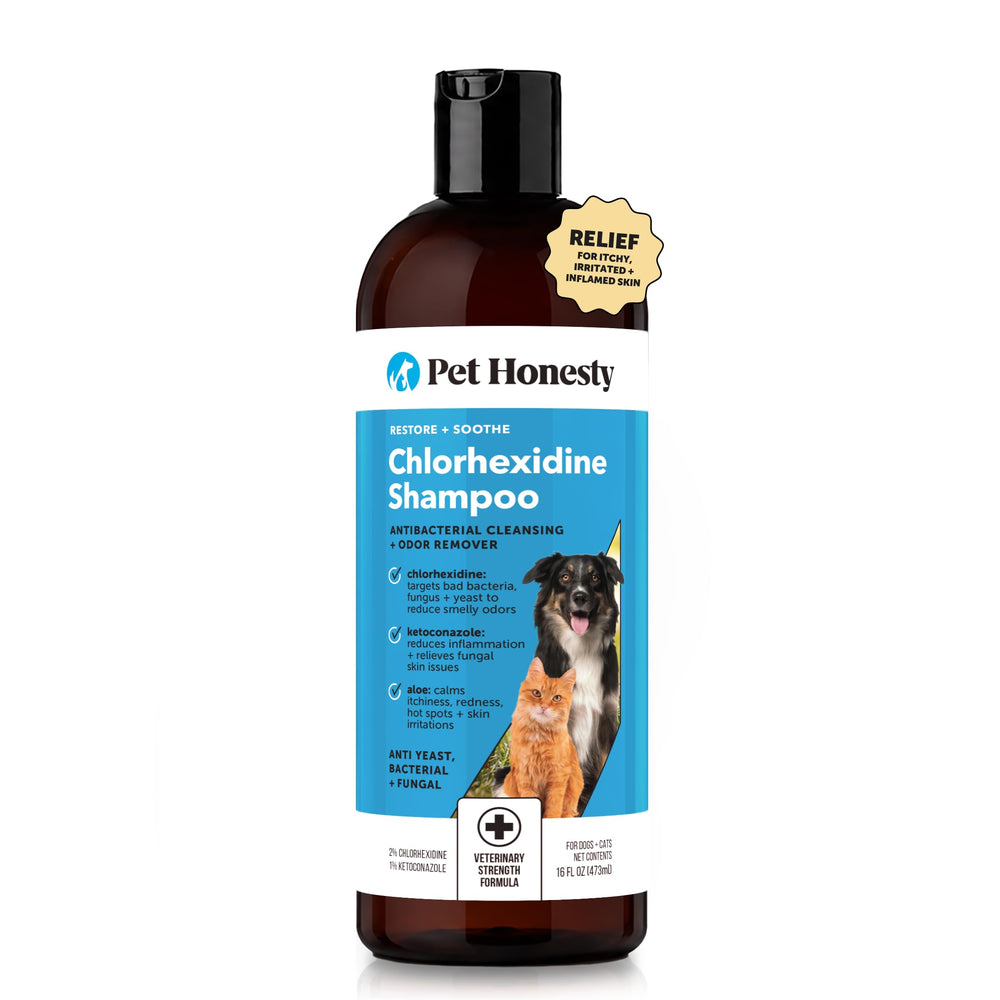Pet Honesty front bottle 16oz showing product and benefit soothing skin