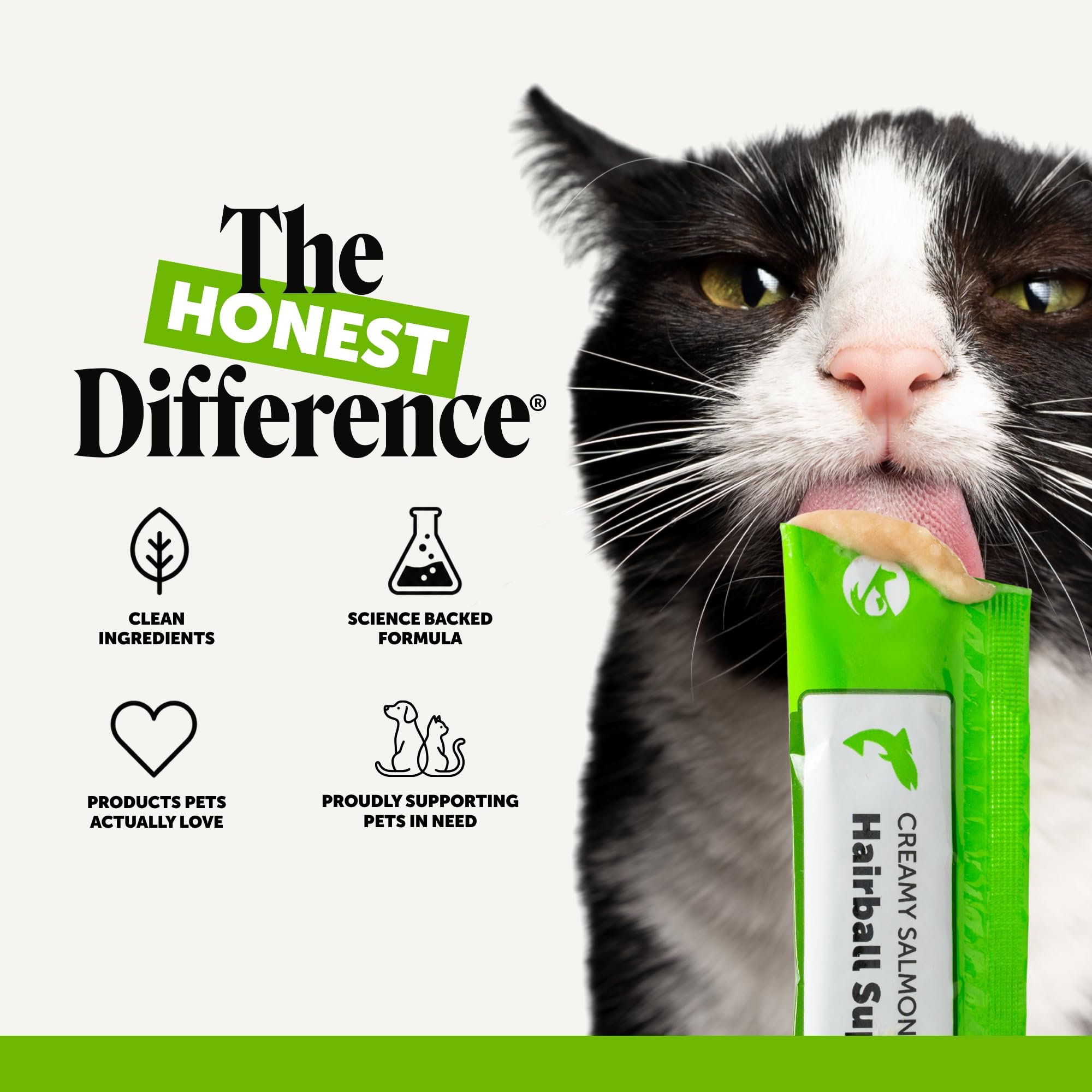 Pet Honesty twenty pouches arranged, shows pack quantity and portability