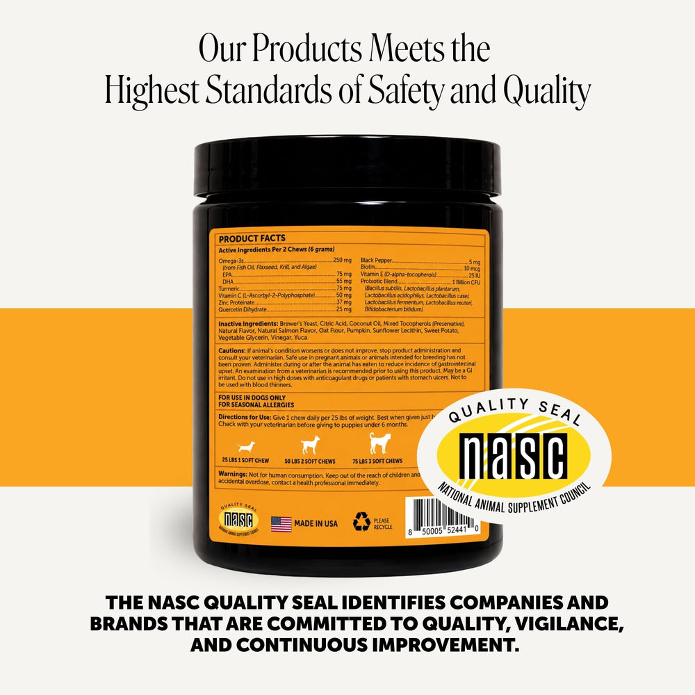 Pet Honesty packaging back showing supplement facts and trust