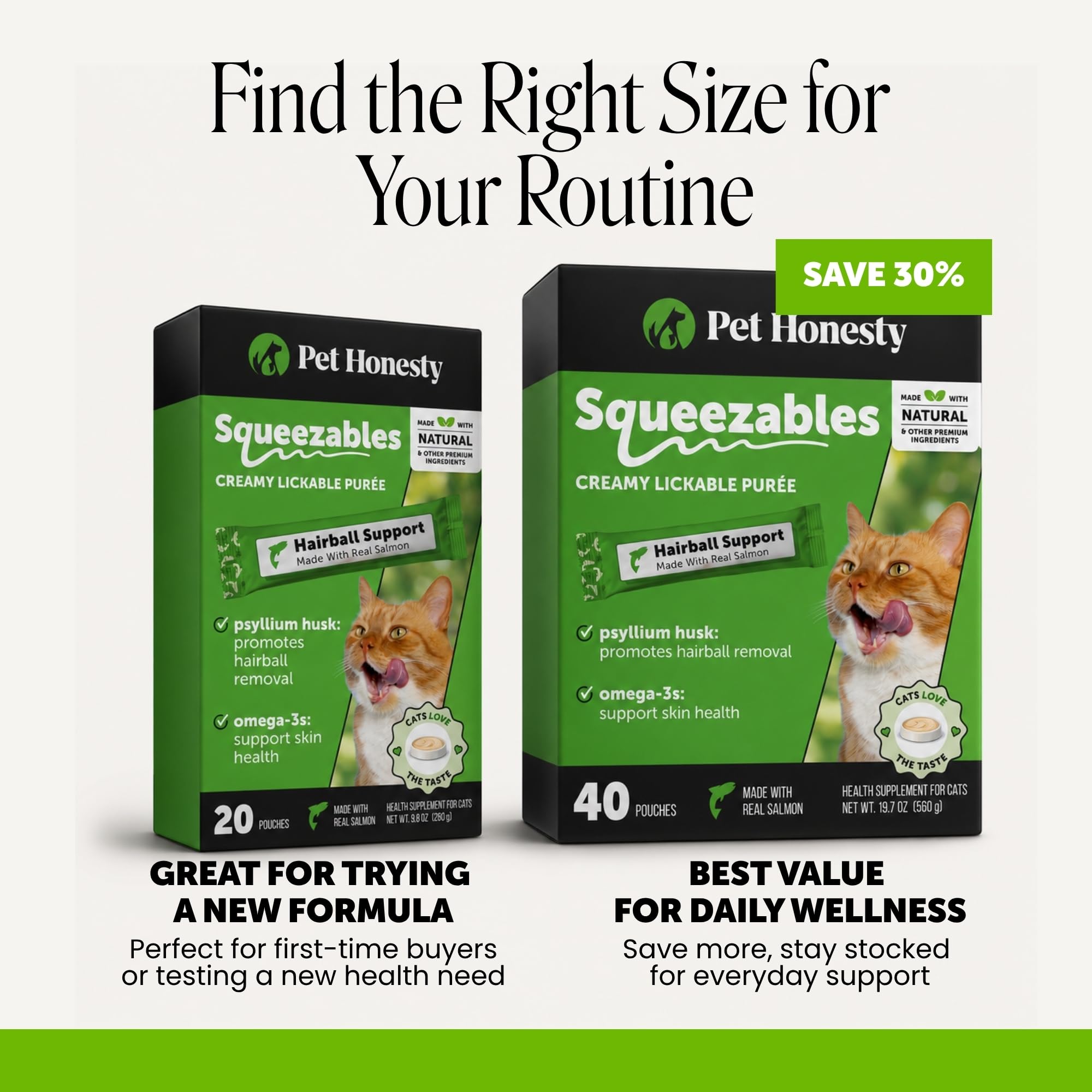 Pet Honesty puree beside salmon slice, real salmon for natural flavor
