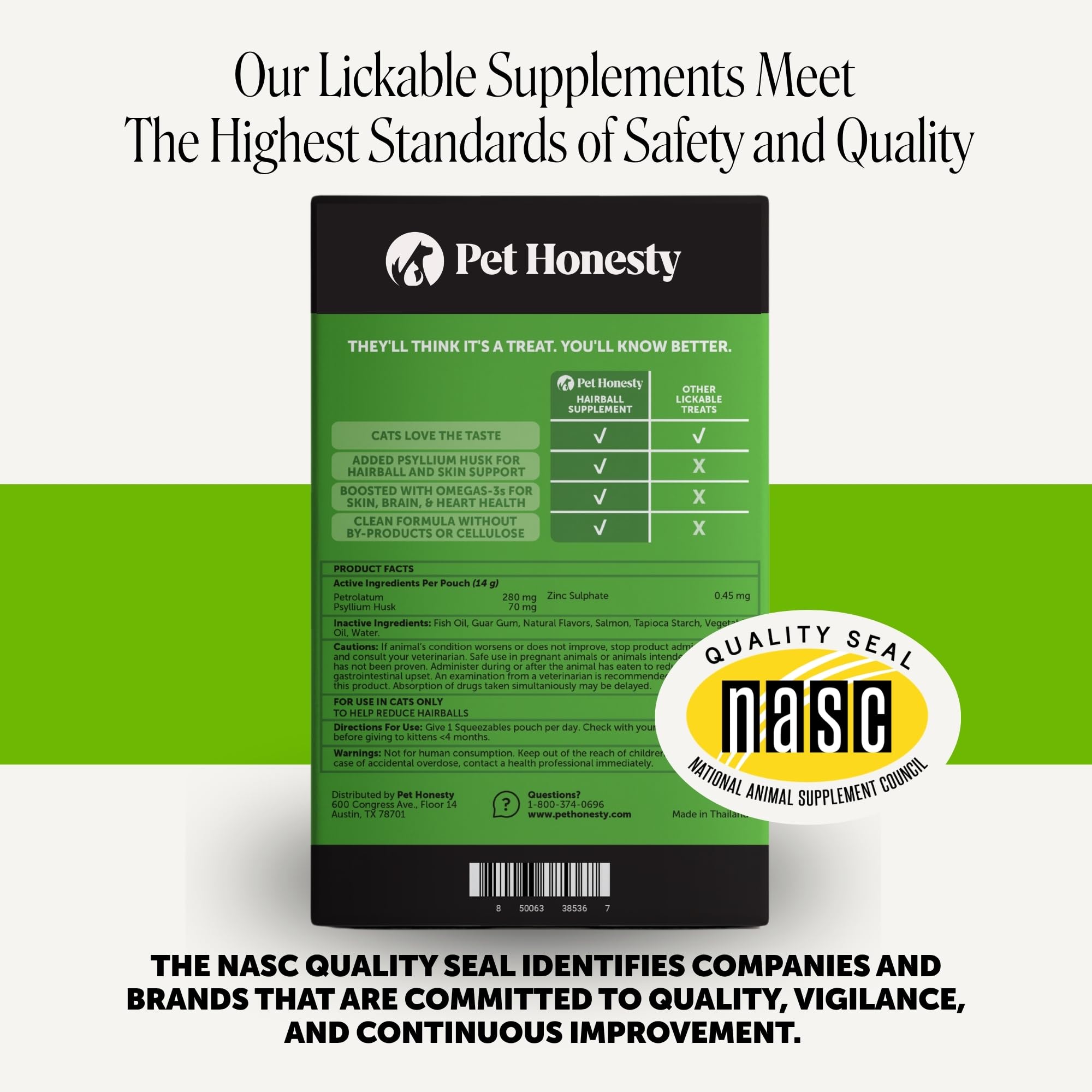 Pet Honesty packaging with recycled materials, eco-conscious brand choice