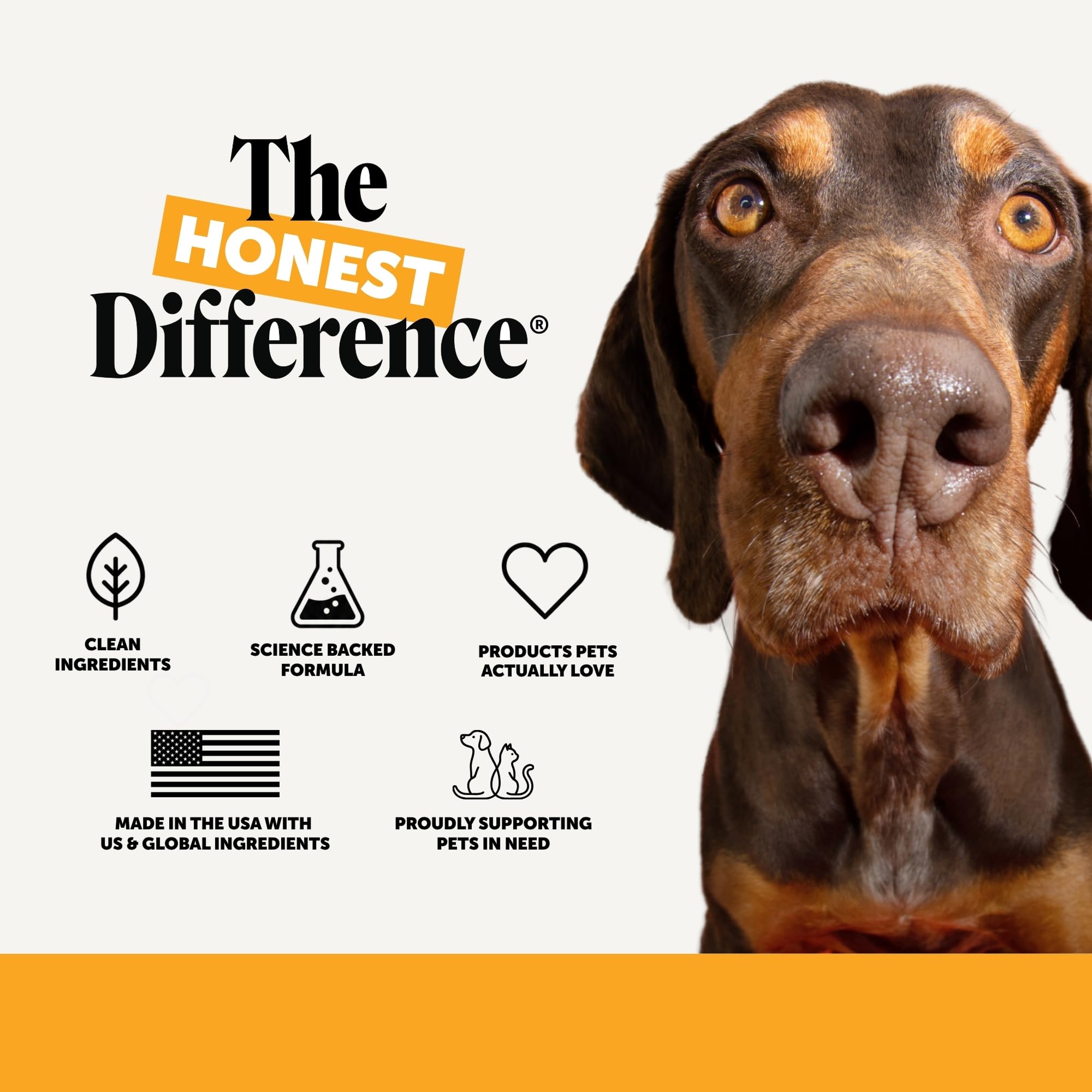 Pet Honesty recycled packaging bottle emphasizing sustainable practices