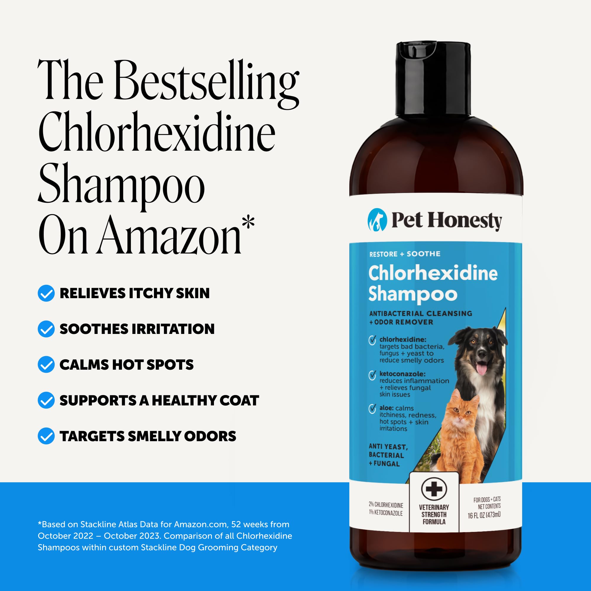 Pet Honesty texture lather detail demonstrating gentle cleansing and relief
