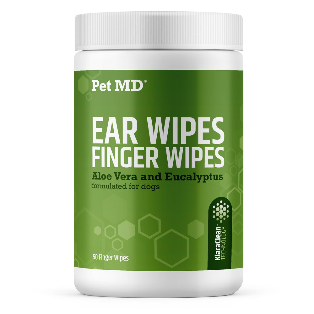 Pet MD front packaging showing 50-count tub and product benefit