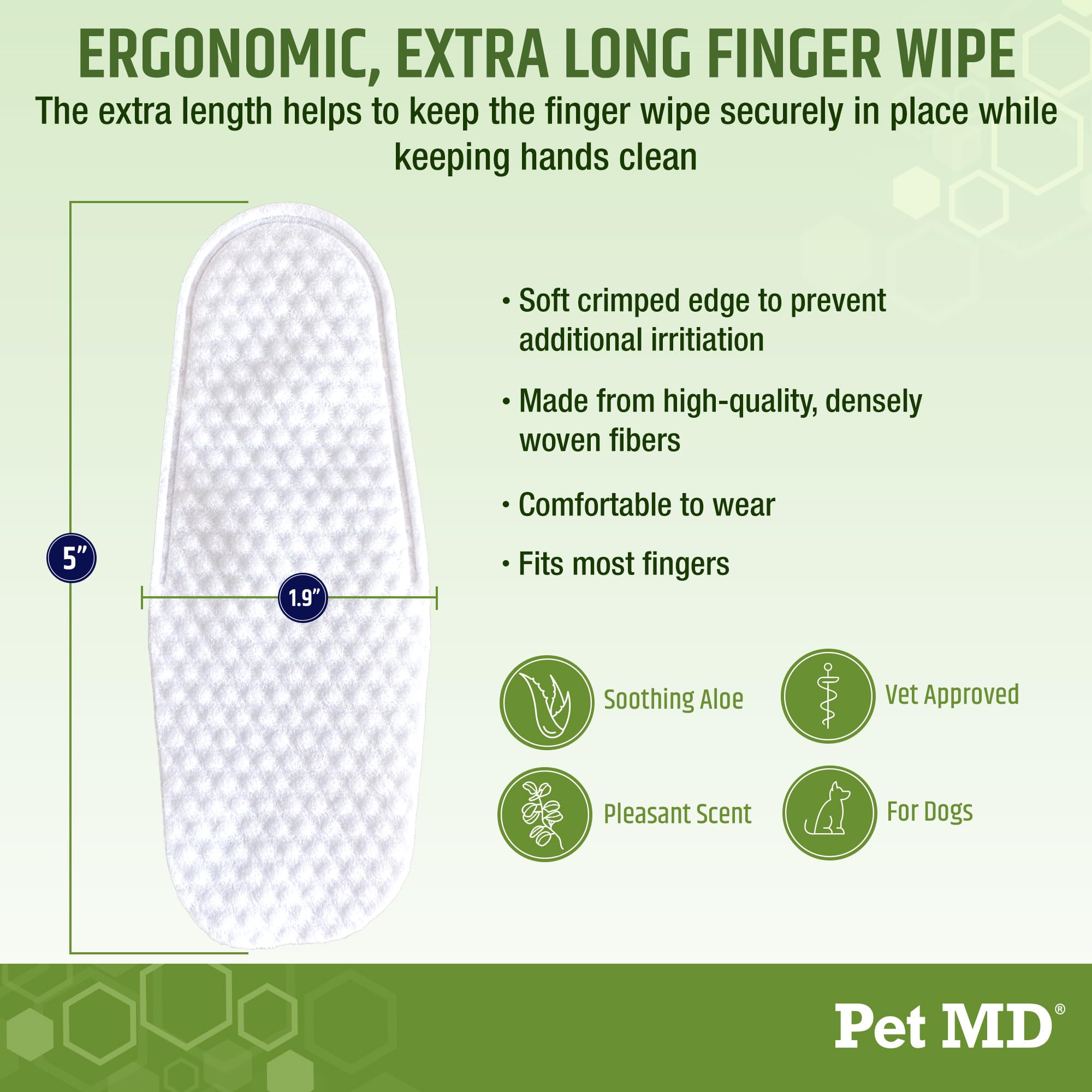 Pet MD eucalyptus leaf and aloe plant highlighting soothing ingredients