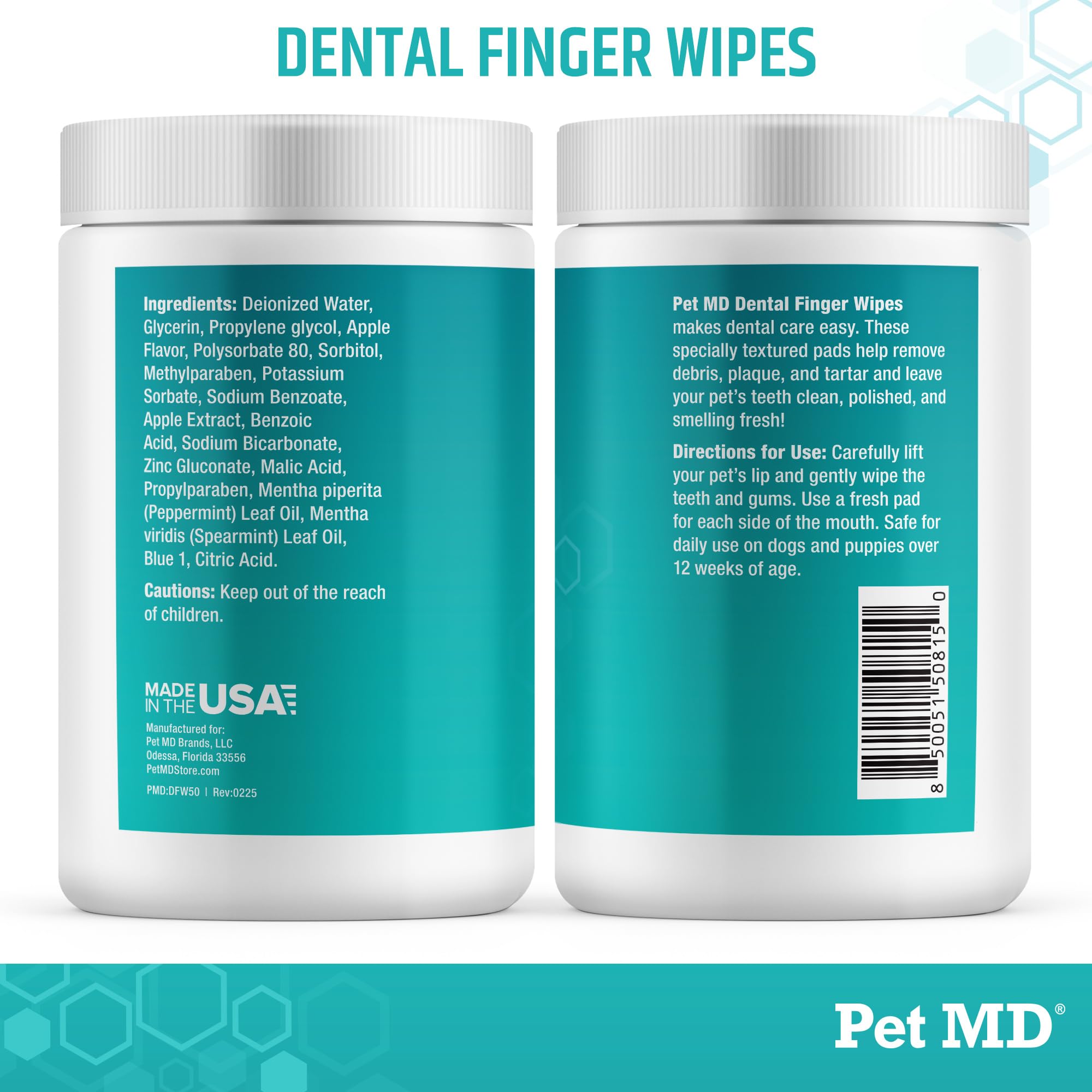 Pet MD wipes in a pet owner’s bag during a walk showing on-the-go freshness
