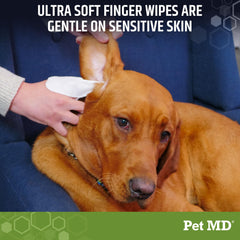 Pet MD open tub with wipes visible for quick dispensing and reuse