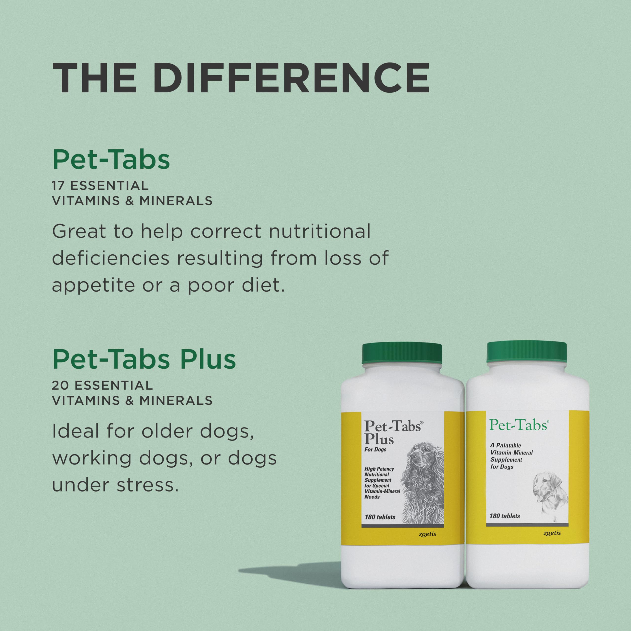 Pet-Tabs in a home scene with dog eating showing real-world use and enjoyment benefit