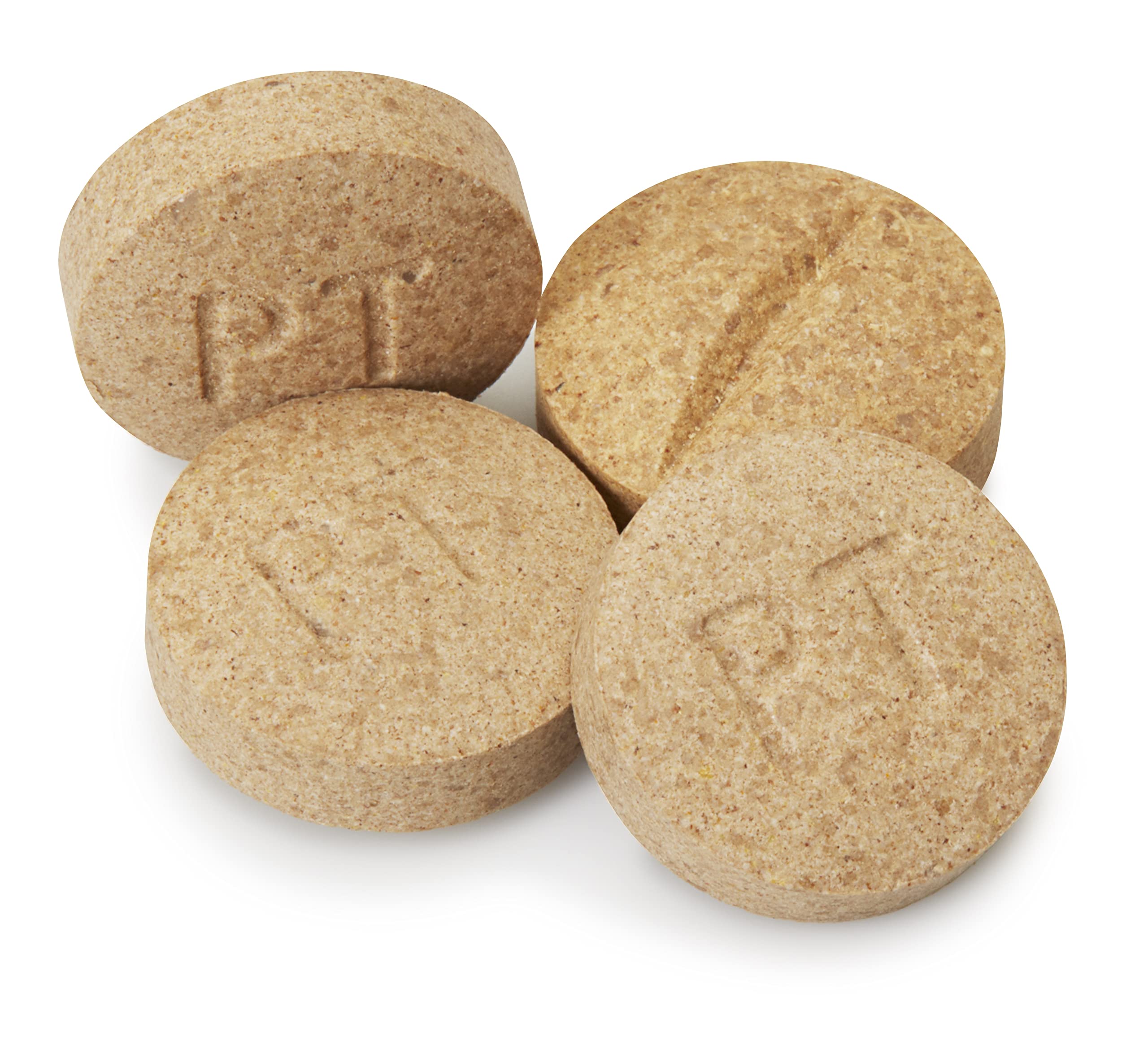 Pet-Tabs tablets close-up showing bite-size chews and easy daily dosing benefit