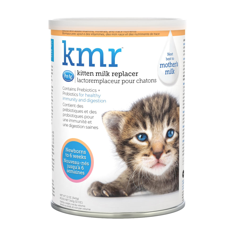 PetAg KMR front packaging showing product and clear benefits