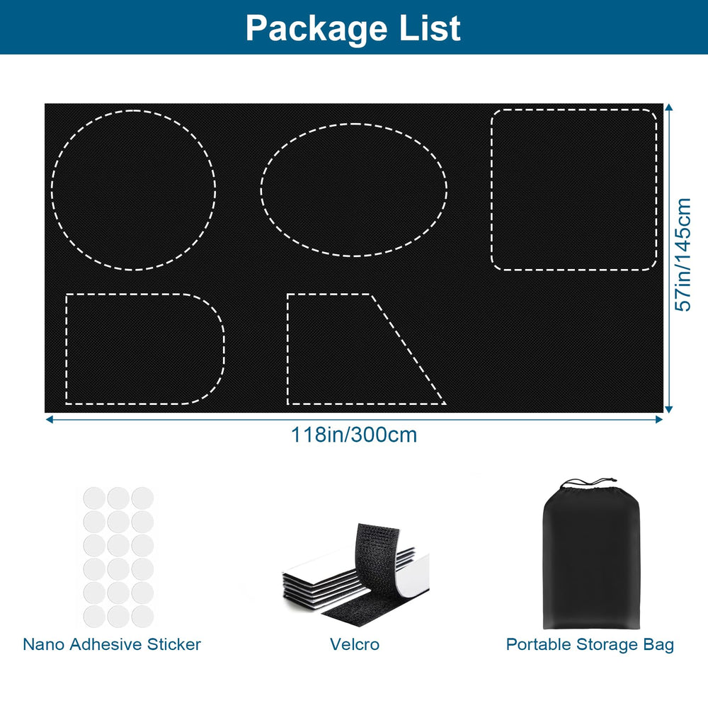 Petaholic Velcro and nano-adhesive stickers kit for tool-free installation