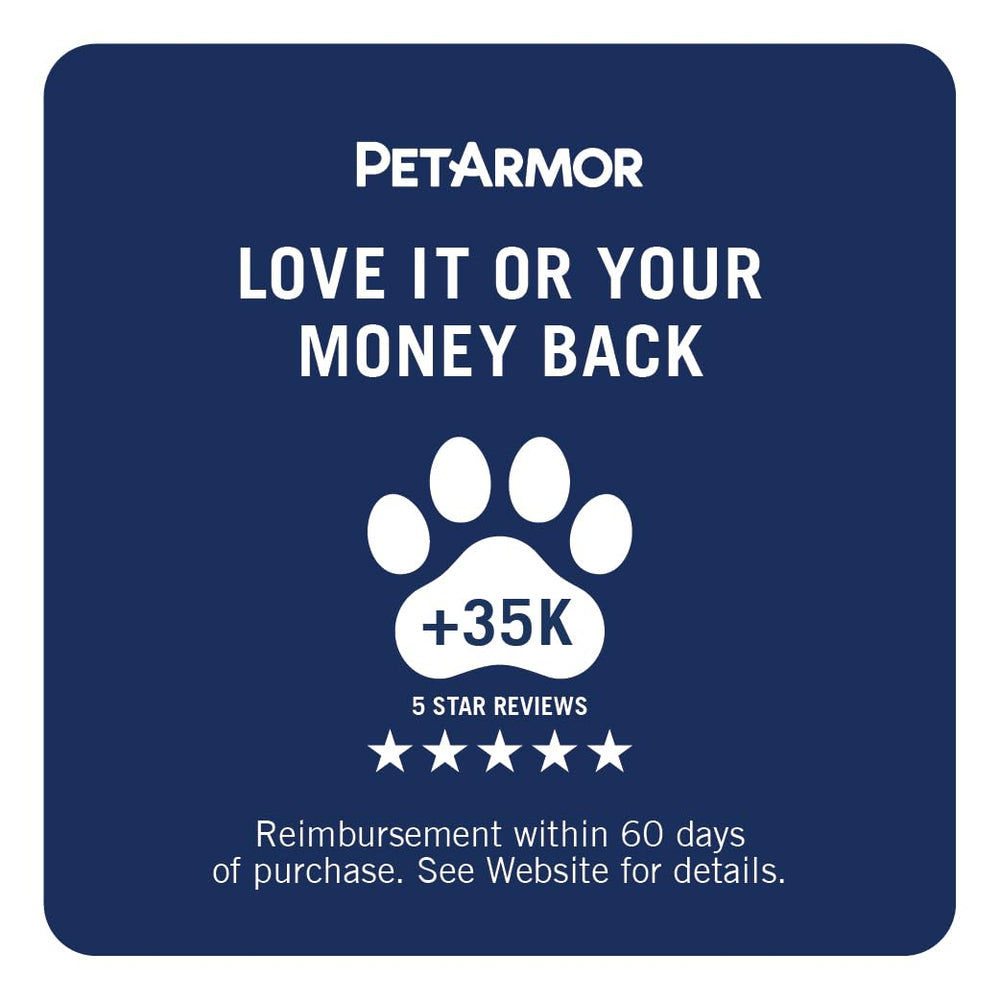 Six PetArmor doses laid out to show full six-month supply benefit