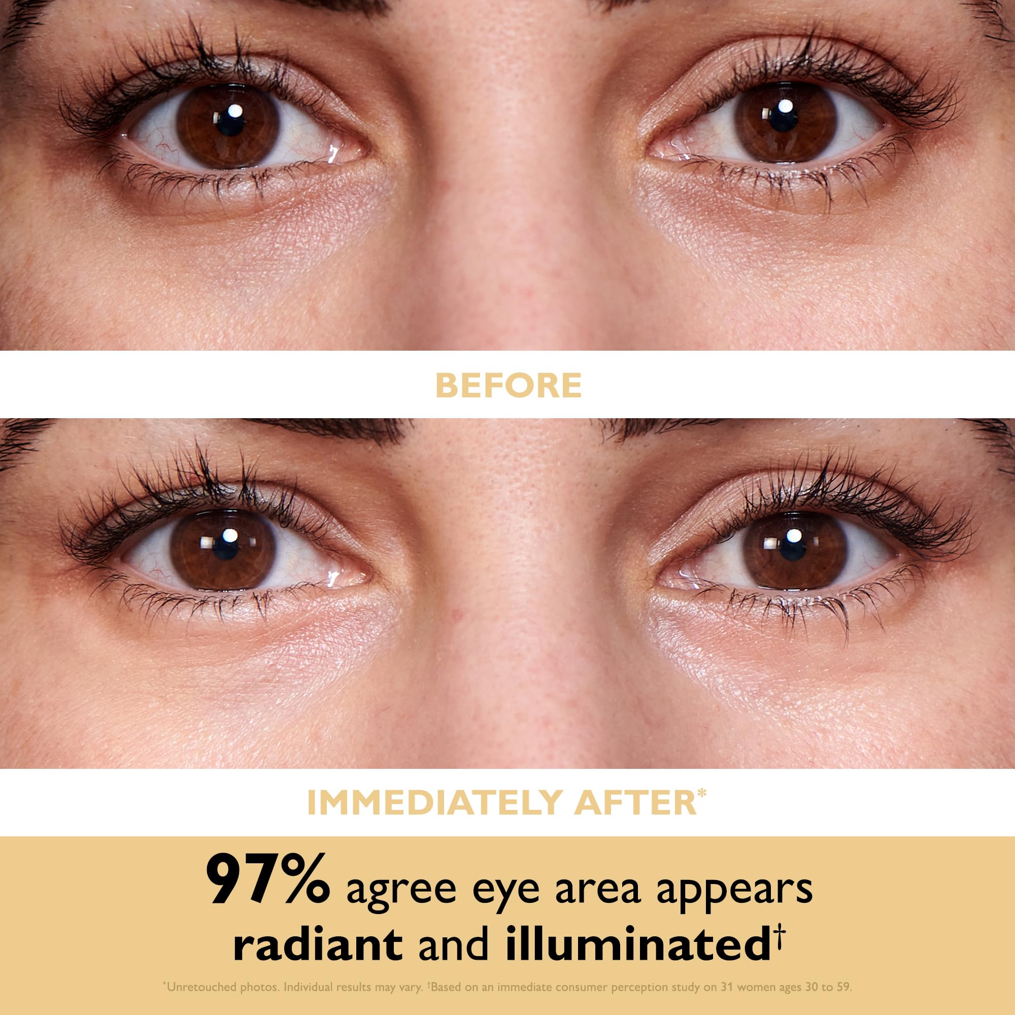 Peter Thomas Roth 24K gold detail with gold flakes illustrating brightening, luxurious feel