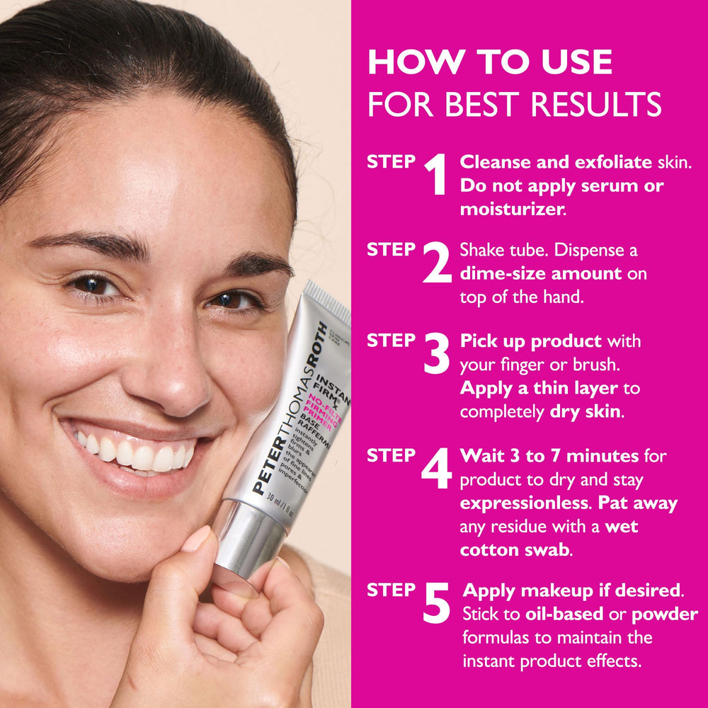 Peter Thomas Roth size scale next to a coin to show travel-friendly volume benefit: portable primer