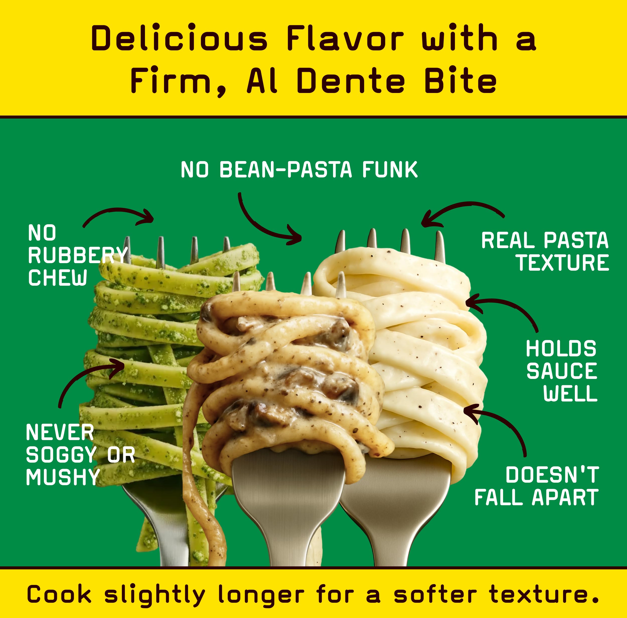 Pete's Pasta cooked fettuccine with cream sauce showing hearty pairing