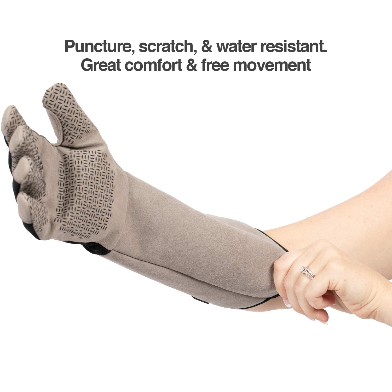 PetFusion glove silicone nodules closeup illustrating gentle grooming benefit