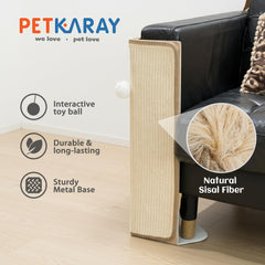 PETKARAY sisal close-up highlighting durable texture cats love