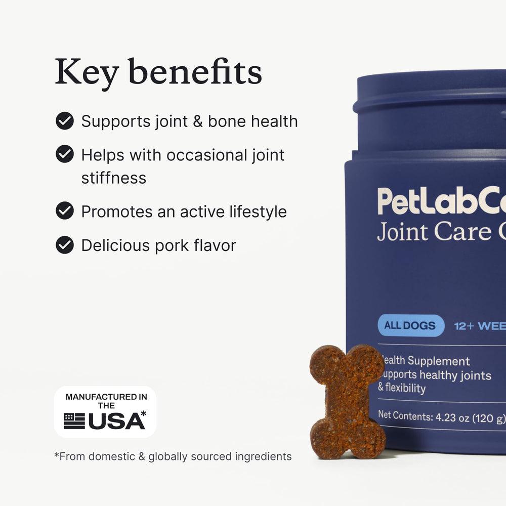 PetLab Co. ingredients bowl with green-lipped mussels and glucosamine
