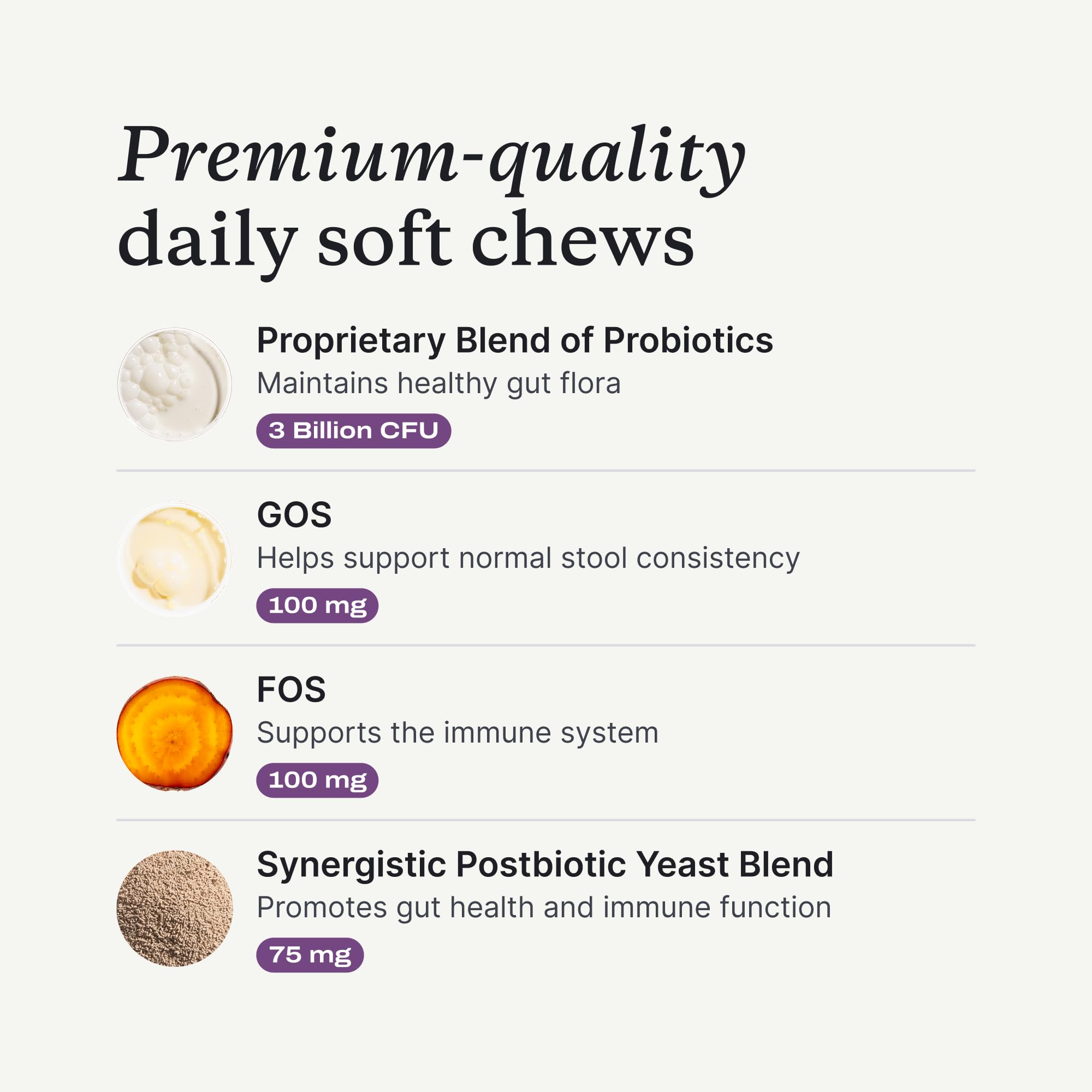 PetLab Co. open bottle with chews visible for portion and serving clarity