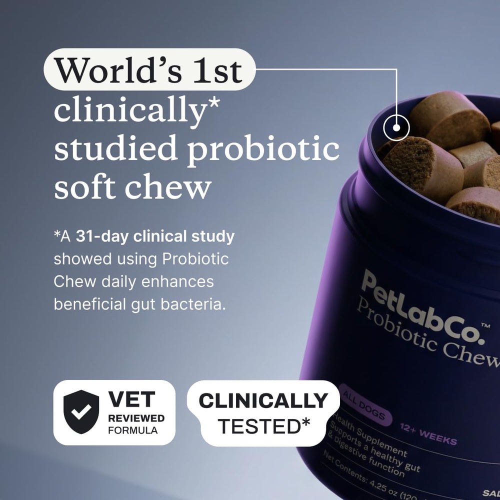 PetLab Co. pumpkin and salmon ingredients image showing natural support