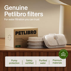 PETLIBRO filter soaked in water to show readiness and improved filtration