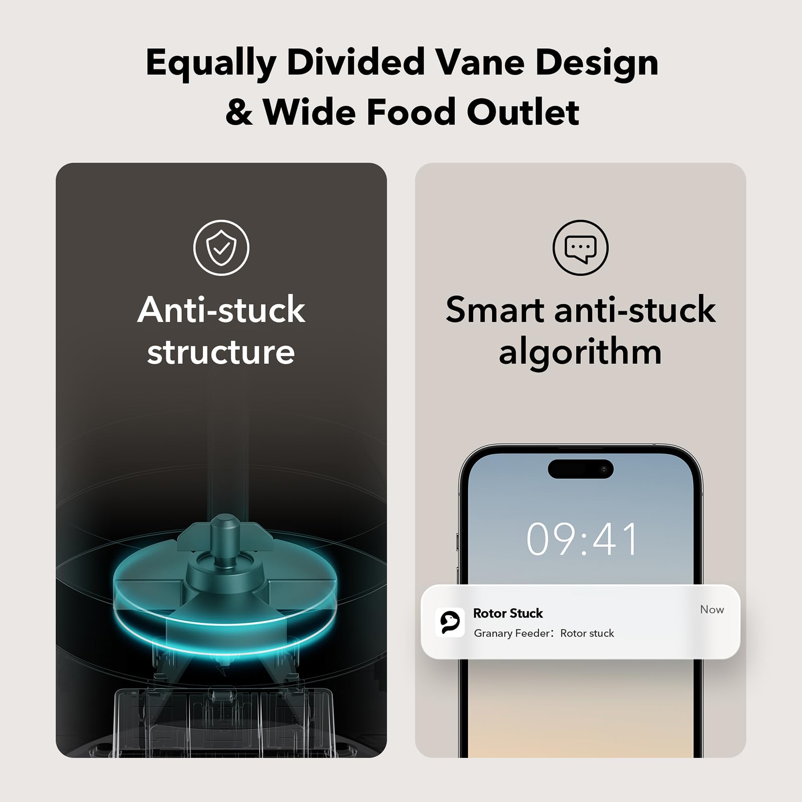 PETLIBRO low food indicator lit with alert for refill convenience