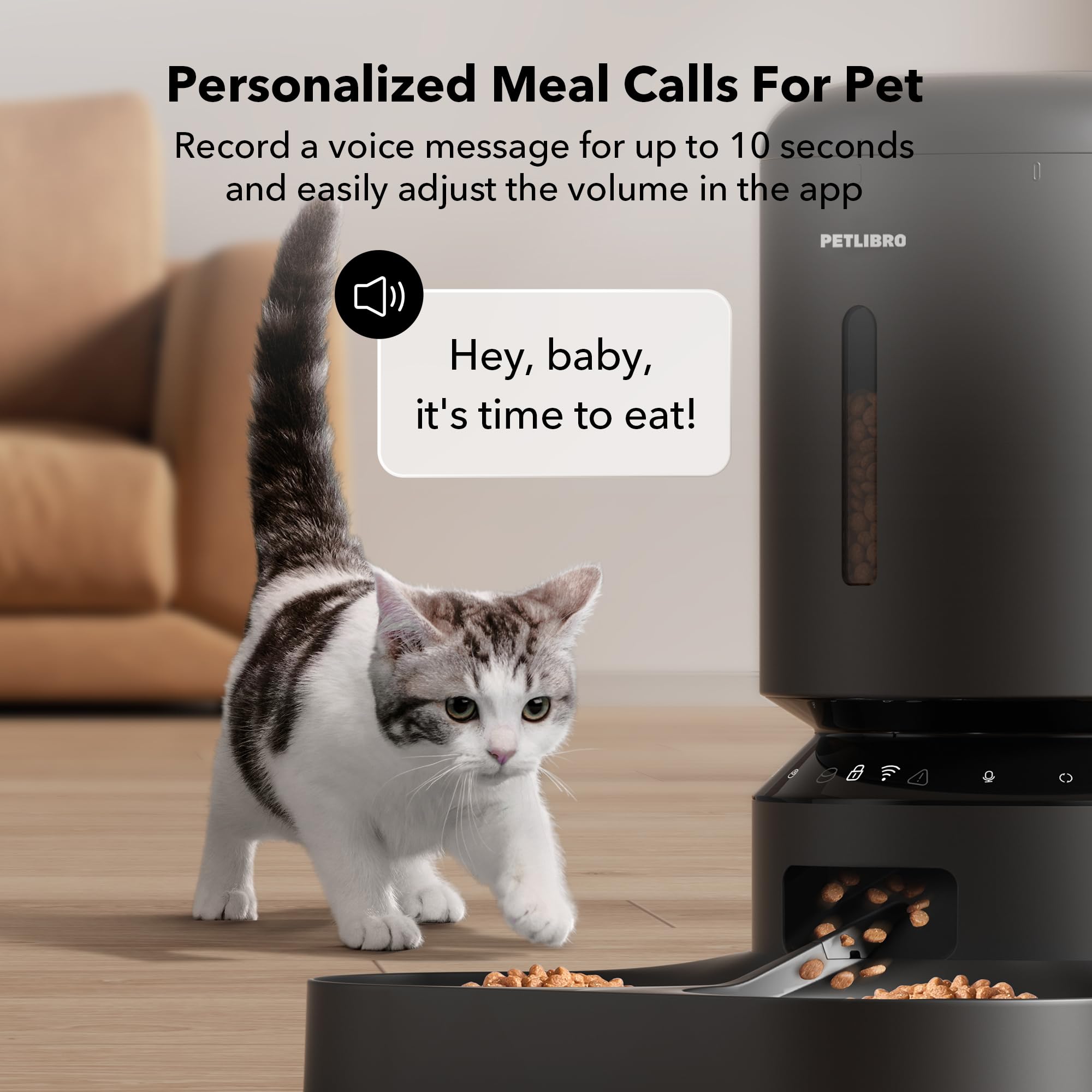 PETLIBRO patented rotor close-up preventing spillage and food stealing