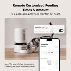 PETLIBRO voice record button for personalized meal calls and comfort
