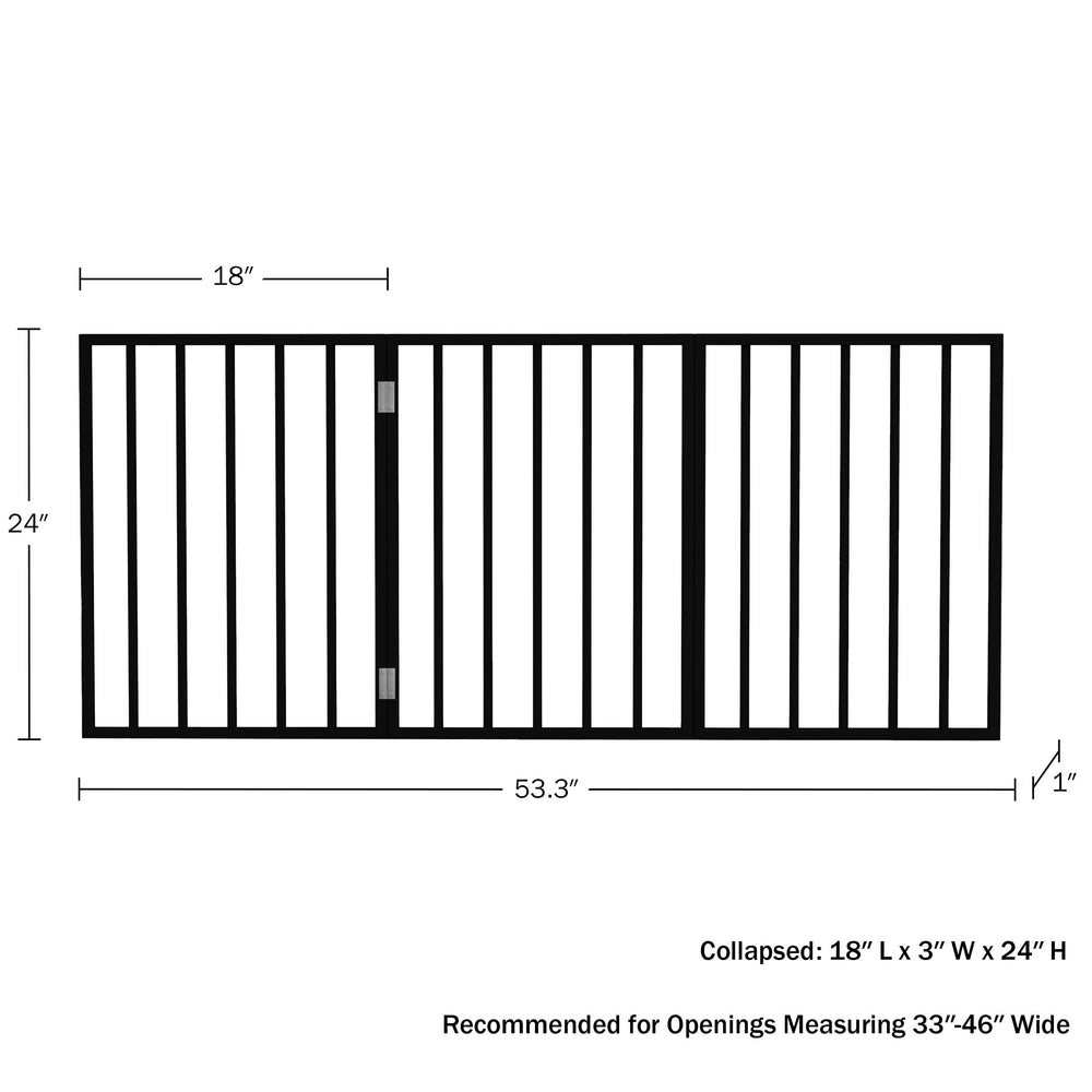PETMAKER gate used in a doorway blending with home décor and blocking pets