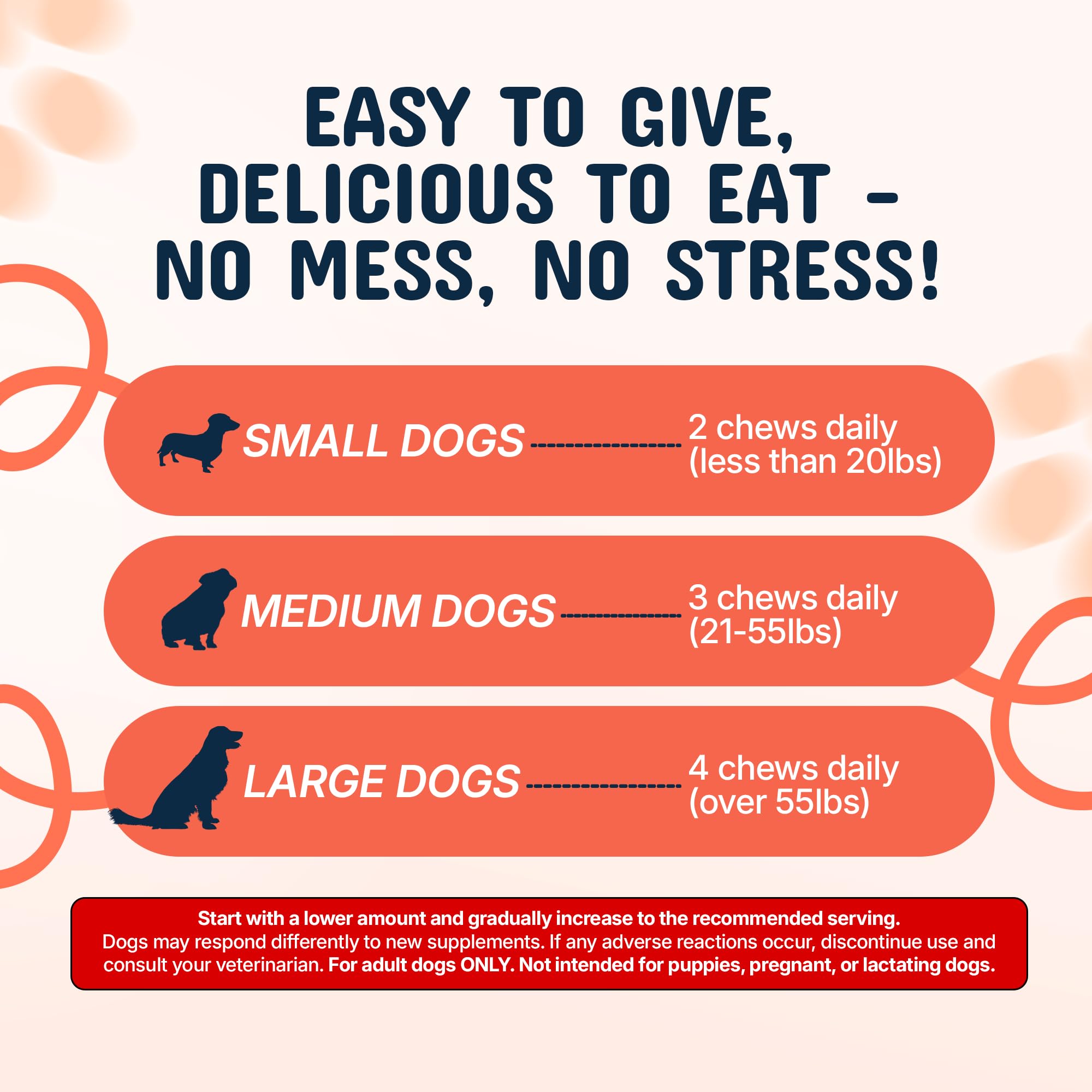 Pets Are Kids Too chew held in hand to show actual size and convenience